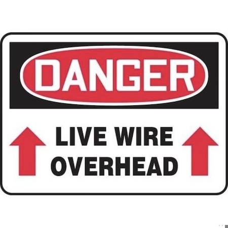 Accuform OSHA DANGER SAFETY SIGN LIVE WIRE MELC181XT MELC181XT